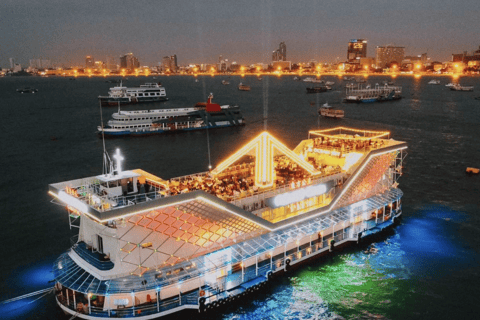 Ocean Sky Pattaya Sunset Dinner Cruise Experience Sunset Dinner Cruise Pattaya with Buffet, Show, and Sea View