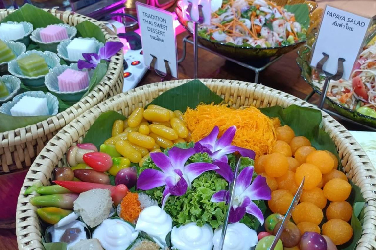 Bangkok: crucero de lujo en color blanco con bufé y entretenimientoPromoción: 4 por 3