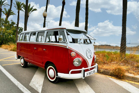 Vintage tour door Alicante in echte Kombi T1 busjes