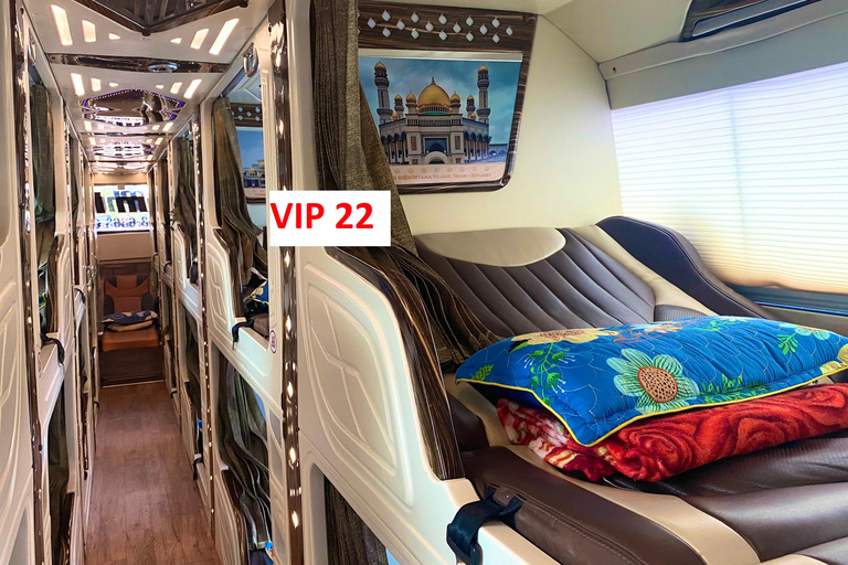 Mui Ne till Ho Chi Minh med VIP-sovbuss Säkert och vänligtLyxbuss med 34 bäddar