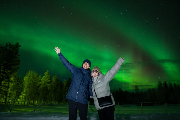 Rovaniemi: wycieczka na zorzę polarną z gwarantowanymi widokami