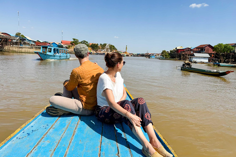Phnom Penh to Siem Reap: Village, Temple & More 2-Day Tour PNH - REP Fishing Village HomeStay & Waterfall Temple Tours