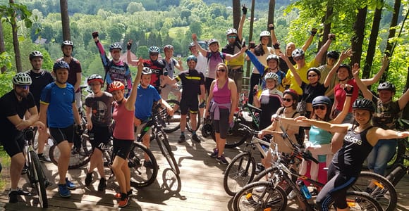 Erkunde den Regionalpark Pavilniai mit dem Mountainbike