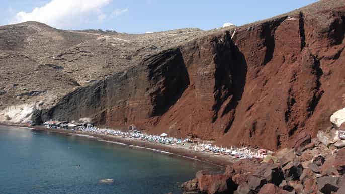 santorini traslado en autobús entre aeropuerto y hotel