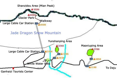Lijiang: tour panoramico in treno sul Monte Jade Dragon SnowPacchetto ghiacciaio Tour privato con guida