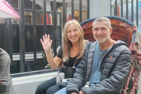 Kathmandu : Thamel und Newroad Rickshaw Tour mit Guide