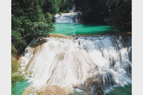 Palenque: Roberto Barrios vattenfall och kakaoceremoni