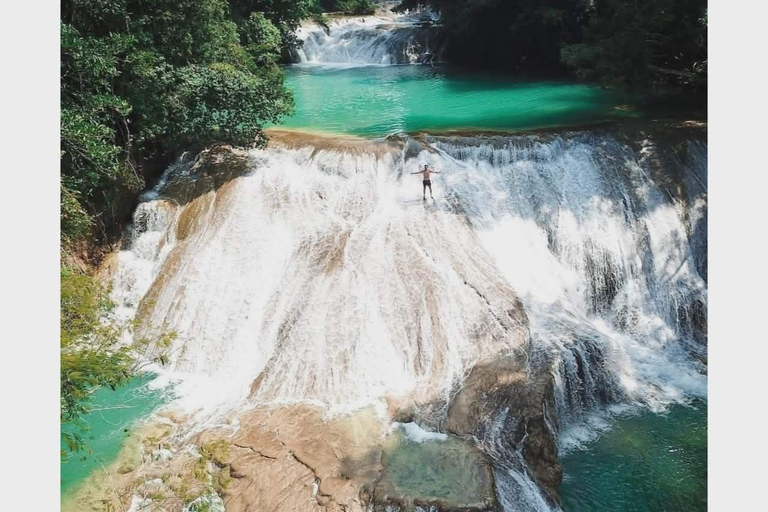 Palenque: Roberto Barrios vattenfall och kakaoceremoni