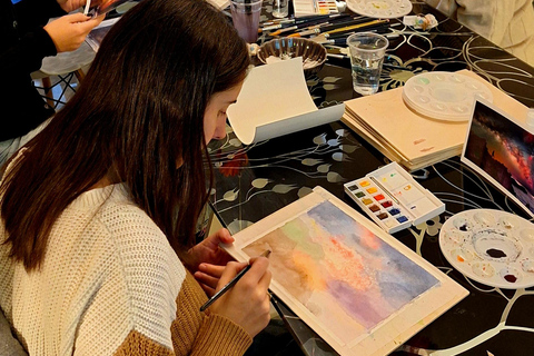 Tarragona: Watercolor Workshop, Aperitif, and Music at a Historic Venue Tarragona: Watercolor Workshop, Aperitif, and Music in a Historic Venue