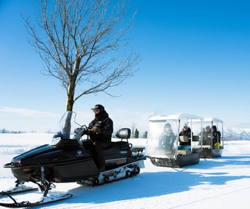 Hokkaido: Bibai Snow Land Gold Plan with Lunch & Snowmobile