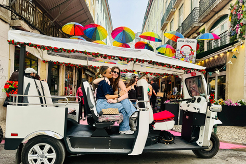 Lisbonne : Visite touristique de la vieille ville en tuk-tuk