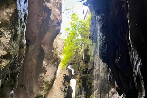 From Rethymno: Preveli Beach & Kourtaliotiko Waterfalls Tour