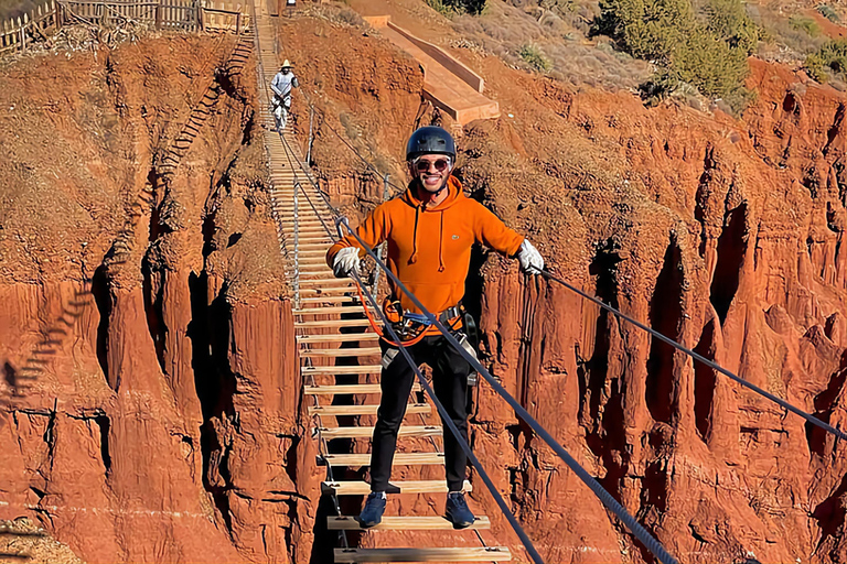 Zip-Line w górach Atlas i berberyjskich wioskach