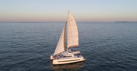 Lagos: Sunset Catamaran Cruise with Welcome Drink