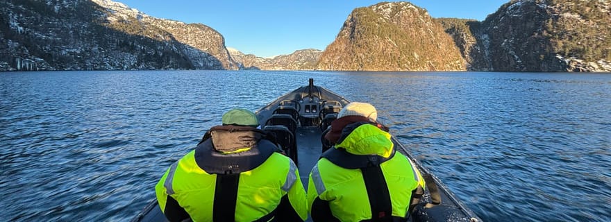 Bergen : safari dans le fjord de Mostraumen en bateau semi-rigide haut de gamme