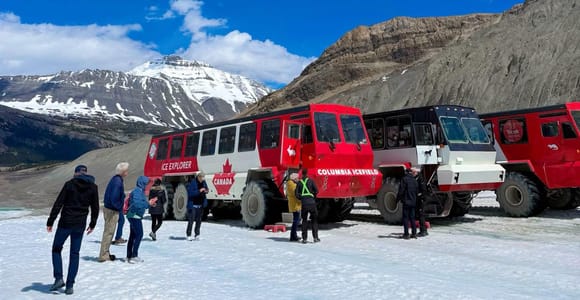 Columbia Icefield, Skywalk, Crowfoot Glacier, and Lakes Tour