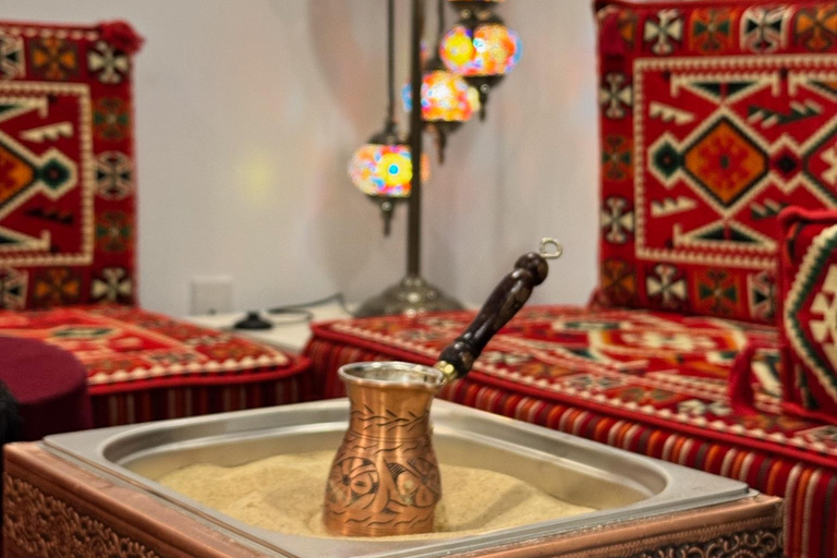 Philadelphie : atelier de préparation du café turc sur sablePhiladelphie : Atelier de préparation du café turc sur sable