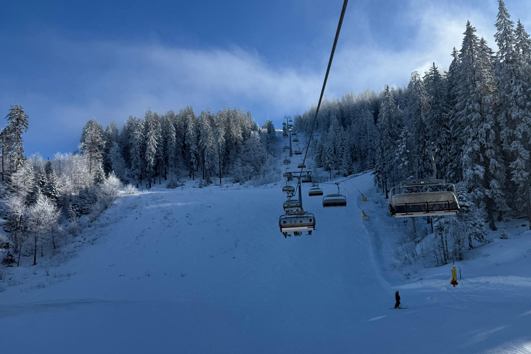 Desde Bucarest: Excursión de un día para esquiar en Poiana Brasov