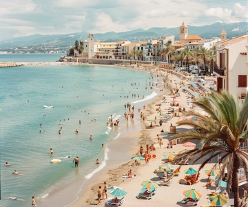 Da Barcellona: Visita guidata di Sitges e tempo libero