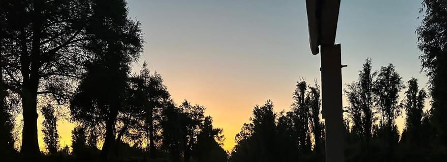 Lever de soleil à Xochimilco