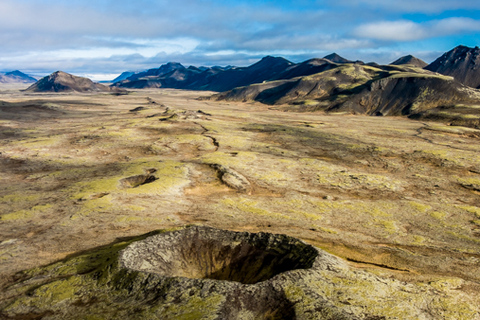 Reykjavik : survol des cratères volcaniques en hélicoptère