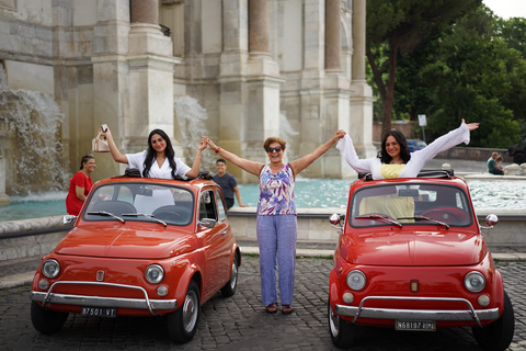 Rome : Visite guidée de la Fiat 500 avec photographeVisite privée
