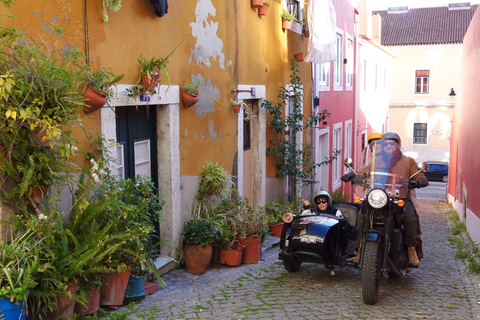 Lissabon: Private Motorrad-Seitenwagen-Tour (1h30)RTL Best Of Lissabon 1H30 Visite privée en Moto Sidecar