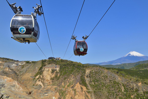 Wycieczka na górę Fuji Hakone/Kamakura: BEZPŁATNA kolejka linowa i rejs po jeziorze AshiWycieczka ze stacji Shinjuku o godz. 8:30 – bez kolejki linowej i rejsu statkiem