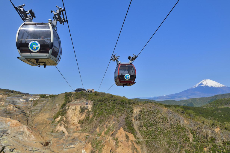 Wycieczka na górę Fuji Hakone/Kamakura: BEZPŁATNA kolejka linowa i rejs po jeziorze AshiWycieczka ze stacji Shinjuku o godz. 8:30 – bez kolejki linowej i rejsu statkiem
