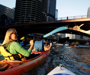 Chicago: noleggio kayak nel centro città per 2 ore