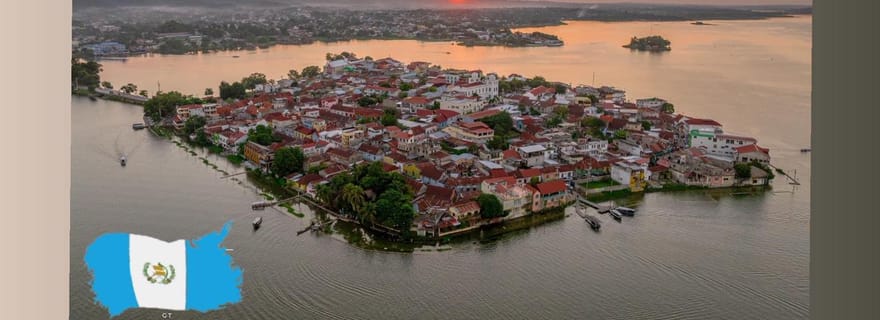 Belize City :, transfert en bateau-taxi de Belize City à Flores Guatemala