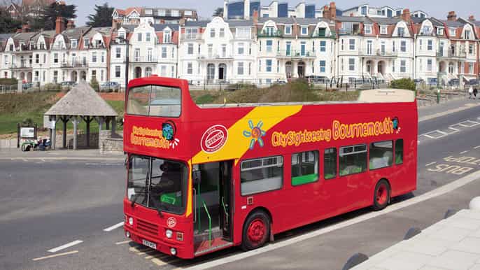 city sightseeing bournemouth hopon hopoff bus boat tour