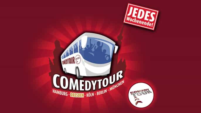 dresden 1.5hour comedy bus tour in german
