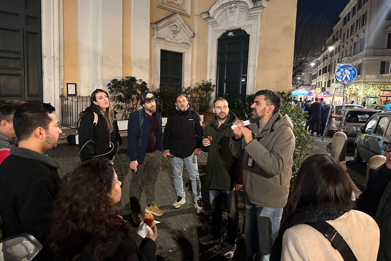 روما جولة الطعام في شارع تراستيفيري وجزيرة التيبر عند الغروب