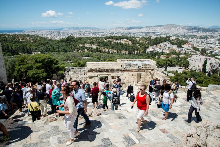 Acropole : visite privée guidée sans billetVisite à pied des monuments de l'Acropole