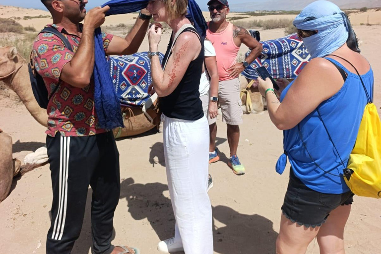 Agadir: Taghazout, Aghroud Village & Timlalin Desert Tour