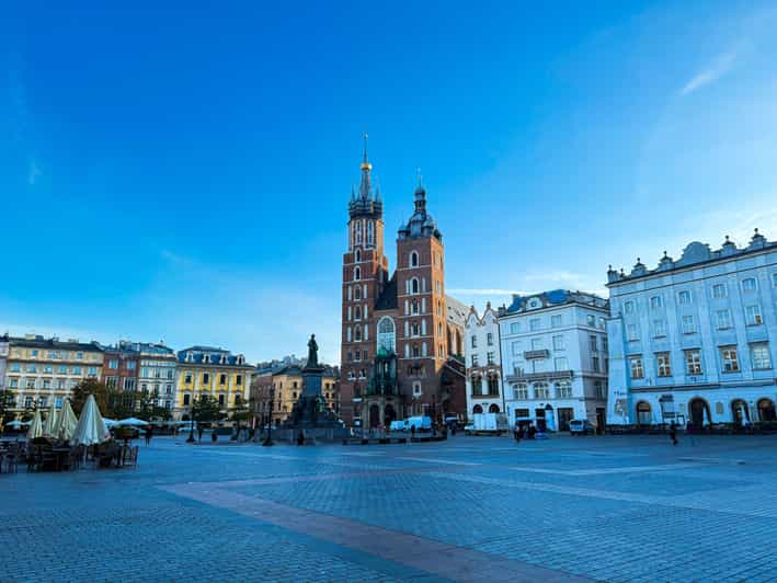 Krakov: Collegium Maius, bazilika Panny Marie a Sukenní trh