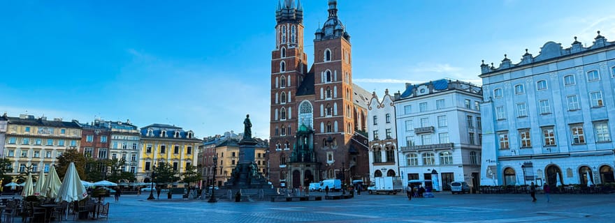 Cracovie : Collegium Maius, Sainte-Marie et la Halle aux Draps