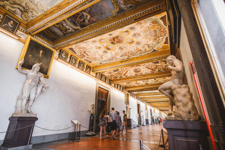 Firenze: Tour guidato degli Uffizi con biglietto d&#039;ingresso prioritarioTour guidato con biglietto a tempo della Galleria degli Uffizi in lingua tedesca