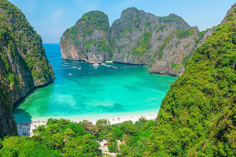 Phuket: Phi Phi Islands Late Departure Tour with Lunch Tour with Shared Hotel Transfer