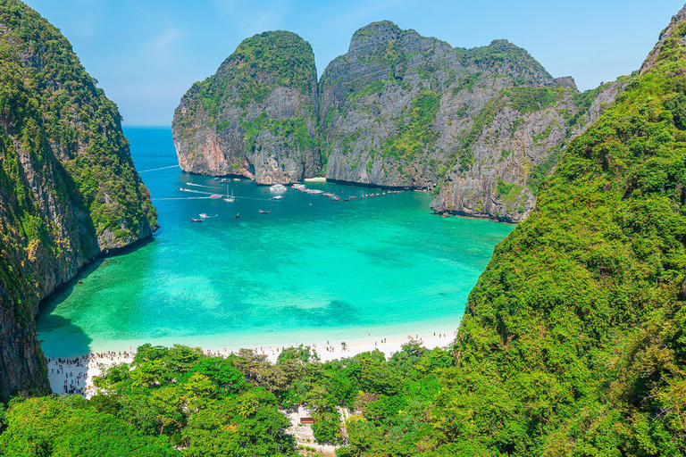 Phuket: Phi Phi Islands Late Departure Tour with Lunch Tour with Shared Hotel Transfer