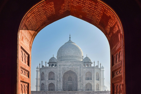 Vanuit Delhi: Taj Mahal en Agra Fort Privé Zonsopgang TourAlles Inclusief Tour