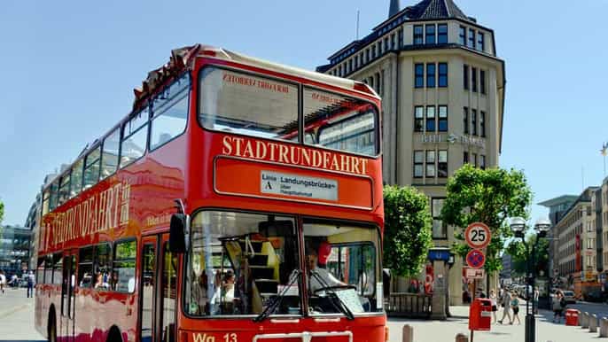 hamburg discovery bus tour with harbor alster lake cruise