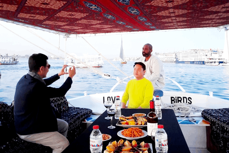 Aswan: Romantic Felucca Lunch & Island Views with transfers.