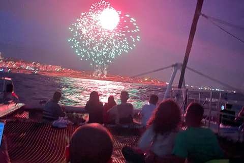 Tarragona's Fireworks Sail Catamaran