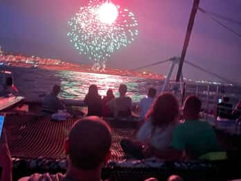 Tarragona's Fireworks Sail Catamaran