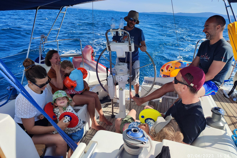 Split: Half Day Sailing Tour with Swim Stop, Snacks and Wine