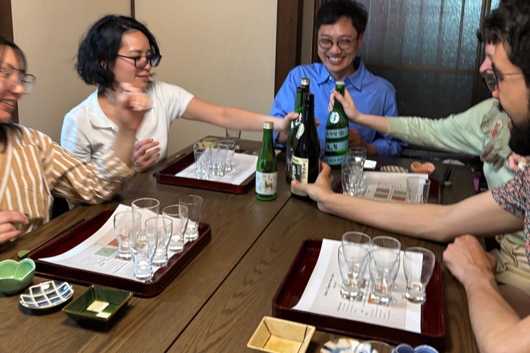 "Learn while you sip" Japanese home sake drinking experience