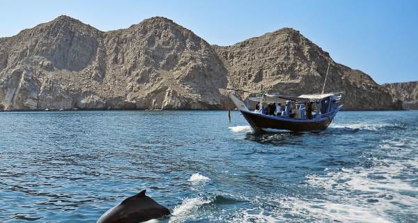 Croisière d'une journée à Musandam Khasab avec transferts et déjeuner