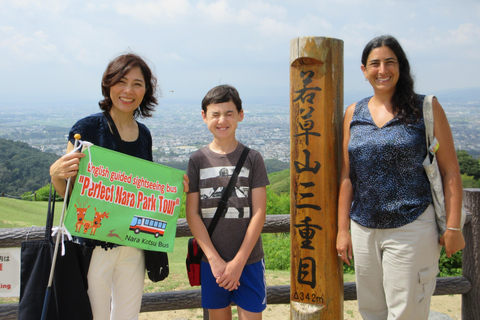 From Nara:Half-Day Bus Tour to UNESCO Heritage&Mt. Wakakusa 12:35 Kintetsu Nara Station